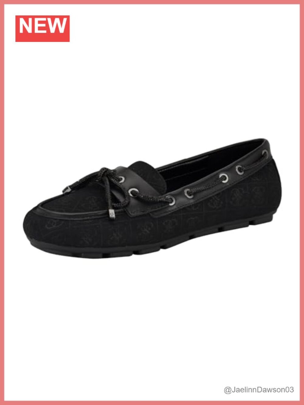 Women's Rhinestone Lace Slip-On Loafer with Almond Toe, Textile/Leather Upper